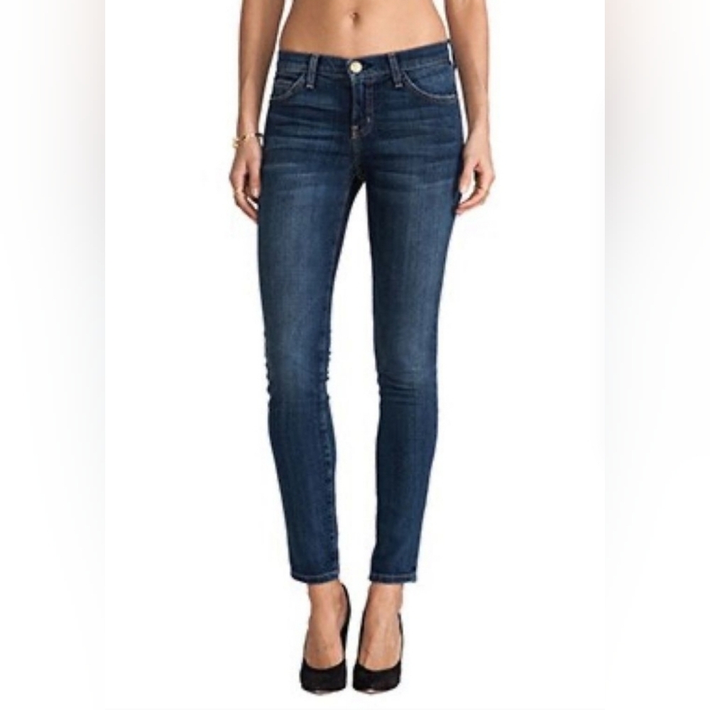 NEW Current/Elliot The Skinny in LVD, Low Rise Jeans, Dark Wash, Slim Fit, Sz 27